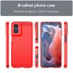Moto G Play 2024 Red Carbon Fiber TPU Case - Brushed Texture Cover - 2