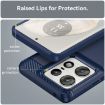 Motorola Edge 50 Pro Blue Carbon Fiber Brushed Texture TPU Case - 6