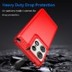Motorola Edge 50 Pro Red Carbon Fiber Brushed TPU Phone Case - 3