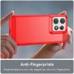 Motorola Edge 50 Pro Red Carbon Fiber Brushed TPU Phone Case - 5