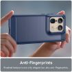 Motorola Edge 50 Ultra Blue Carbon Fiber Brushed TPU Phone Case - 5