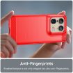 Motorola Edge 50 Ultra Red Carbon Fiber Brushed TPU Phone Case - 5