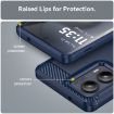 Motorola Edge 2024 Blue Carbon Fiber Brushed Texture TPU Case - 6