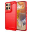 Motorola Edge 50 Neo Red Carbon Fiber Brushed TPU Phone Case - 1