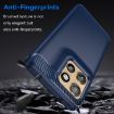 Moto S50 Carbon Fiber Brushed Texture TPU Case - Blue - 3