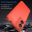 Moto G35 5G Red Carbon Fiber Brushed TPU Case - 3