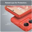Moto G35 5G Red Carbon Fiber Brushed TPU Case - 6