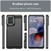 Moto G55 5G Carbon Fiber TPU Case - Black | Motorola Phone Cover - 2