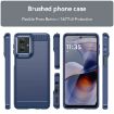 Motorola Moto G55 5G Blue Carbon Fiber Brushed TPU Phone Case - 2