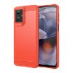 Motorola Moto G55 5G Red Carbon Fiber Brushed Texture TPU Case - 1
