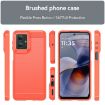 Motorola Moto G55 5G Red Carbon Fiber Brushed Texture TPU Case - 2