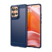 Motorola Edge 50 Blue Carbon Fiber Brushed Texture TPU Phone Case - 1