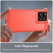 Moto G 5G 2025 Red Carbon Fiber Brushed TPU Phone Case - 5