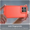 Motorola Moto G15 Red Carbon Fiber Brushed Texture TPU Phone Case - 5