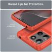 Motorola Moto G15 Red Carbon Fiber Brushed Texture TPU Phone Case - 6