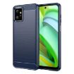 Moto G Power 2023 Blue Carbon Fiber Brushed TPU Case - 1