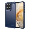 Moto G Stylus 5G 2025 Blue Carbon Fiber TPU Phone Case - 1