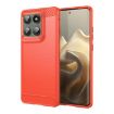 Motorola Edge 5G 2025 Red Carbon Fiber Brushed TPU Phone Case - 1