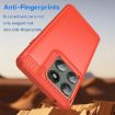 Motorola Edge 5G 2025 Red Carbon Fiber Brushed TPU Phone Case - 3