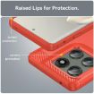 Motorola Edge 60 Pro Red Carbon Fiber Brushed Texture TPU Case - 6