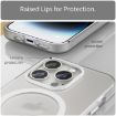 iPhone 14 Pro MagSafe Frosted Translucent TPU PC Case White Full Coverage - 5