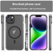 iPhone 14 MagSafe Frosted Translucent TPU PC Full Coverage Case Black - 2