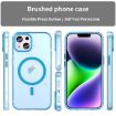 iPhone 14 MagSafe Frosted Translucent TPU PC Full Coverage Case Blue - 2