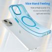 iPhone 14 MagSafe Frosted Translucent TPU PC Full Coverage Case Blue - 3
