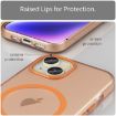 iPhone 14 MagSafe Frosted Translucent TPU + PC Case - Orange Cover - 5