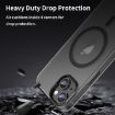 iPhone 14 Plus MagSafe Frosted Translucent TPU PC Case Black - 8