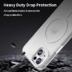 iPhone 14 Plus MagSafe Frosted Translucent TPU PC Case White Full Cover - 8