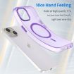 iPhone 14 Plus MagSafe Frosted Translucent TPU PC Case Dark Purple - 3