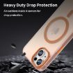 iPhone 14 Plus MagSafe Frosted Translucent TPU PC Case - Orange - 8