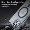 iPhone 15 MagSafe Frosted Translucent TPU + PC Case Dark Blue - 8