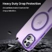 iPhone 15 MagSafe Frosted Translucent TPU + PC Case - Dark Purple - 8