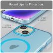 iPhone 15 MagSafe Frosted Translucent TPU PC Case - Blue Full Coverage - 5