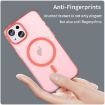 iPhone 15 MagSafe Frosted Translucent Red TPU + PC Full Coverage Case - 4