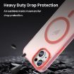 iPhone 15 MagSafe Frosted Translucent Red TPU + PC Full Coverage Case - 8