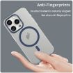 iPhone 15 Pro MagSafe Frosted Translucent TPU PC Case Dark Blue - 4