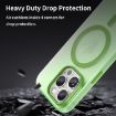 iPhone 15 Pro MagSafe Frosted Translucent Green TPU + PC Case - 8