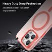 iPhone 15 Pro MagSafe Frosted Translucent TPU PC Case Red Full Coverage - 8