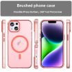 iPhone 16 MagSafe Frosted Translucent TPU + PC Case - Red, Full Coverage - 2