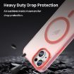 iPhone 16 MagSafe Frosted Translucent TPU + PC Case - Red, Full Coverage - 8