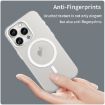 iPhone 16 Pro Max MagSafe Frosted Translucent TPU PC Case White - 4