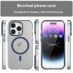 iPhone 16 Pro Max MagSafe Frosted Translucent TPU PC Case Dark Blue - 2