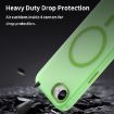 iPhone 16e MagSafe Frosted Translucent TPU PC Case - Green, Full Coverage - 7