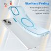 iPhone 15 Plus MagSafe Frosted Translucent TPU PC Case Blue - 3