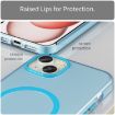 iPhone 15 Plus MagSafe Frosted Translucent TPU PC Case Blue - 5