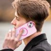 iPhone 15 Plus MagSafe Frosted Translucent Pink TPU PC Case - 8