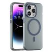 iPhone 14 Pro Max MagSafe Frosted TPU + PC Case Dark Blue Full Coverage - 1